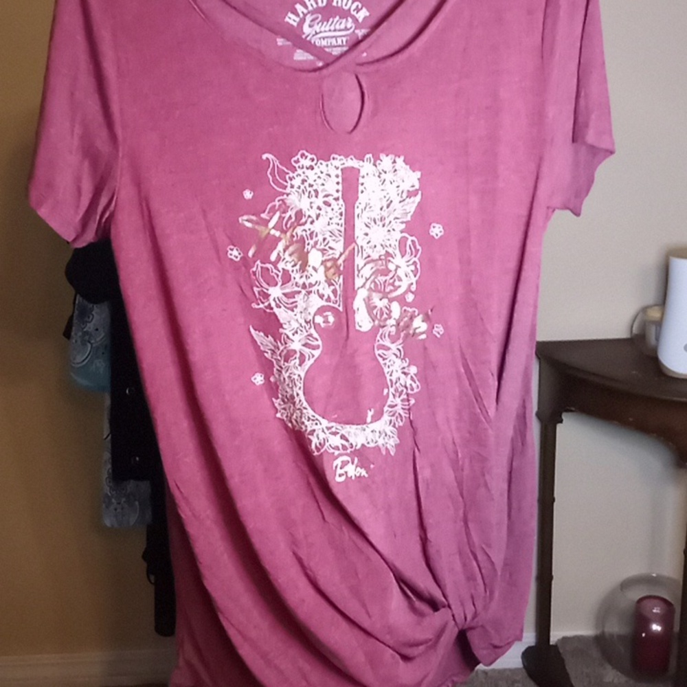 Hard Rock Pink Sequin Embellished T-Shirt